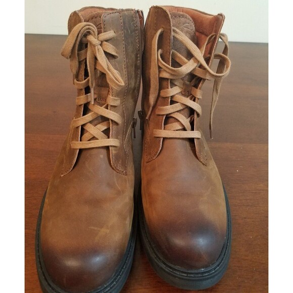 Clarks Womens Orinoco 2 Spice Brown Snuff Leather Boots Size 9 Style261679624065 - Picture 3 of 7